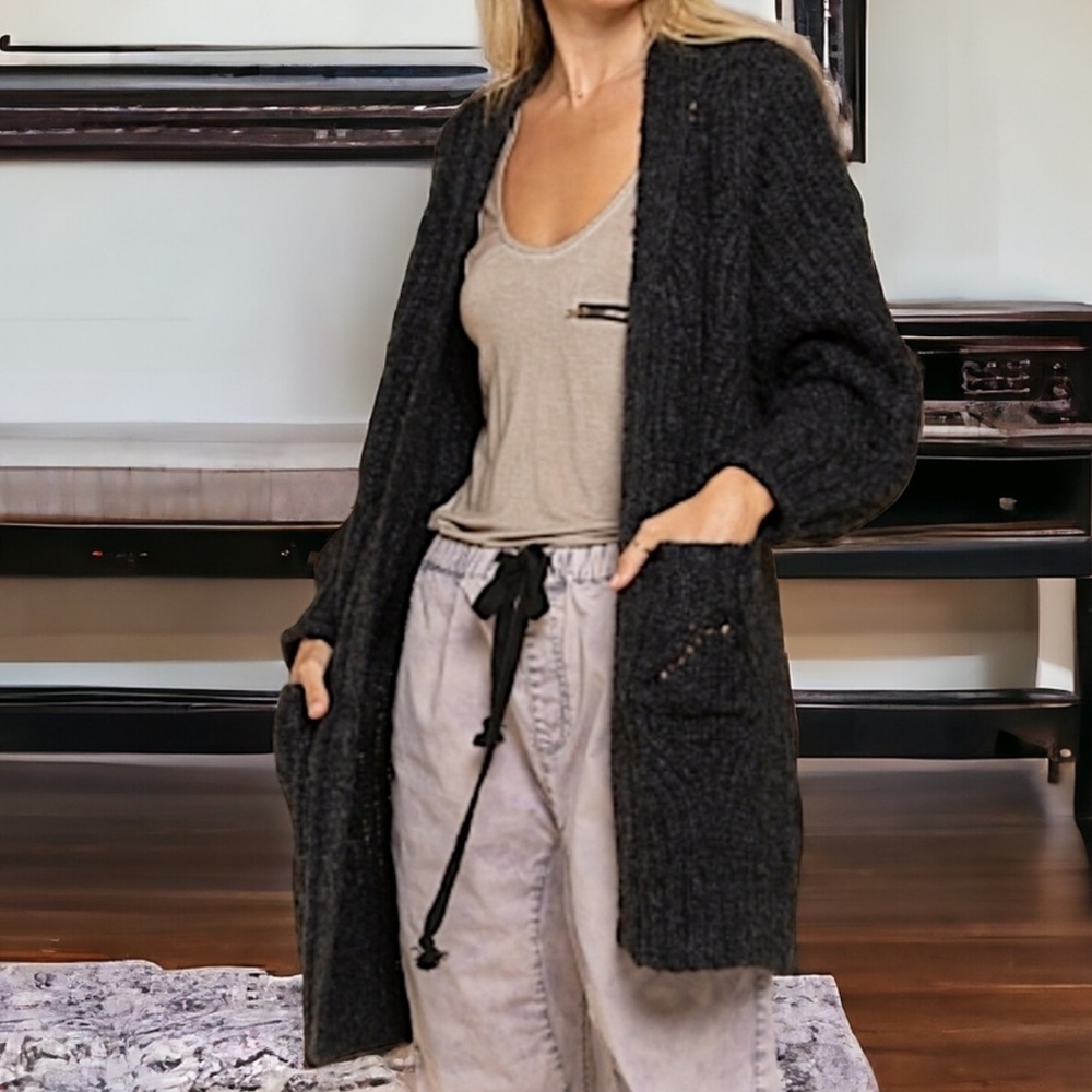POL Ribbed Cardigan